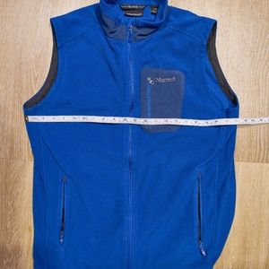 Marmot Blue Fleece Vest